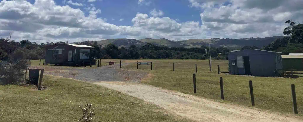 Apollo Bay airfield at Marengo next to the Marengo Conservation Reserve