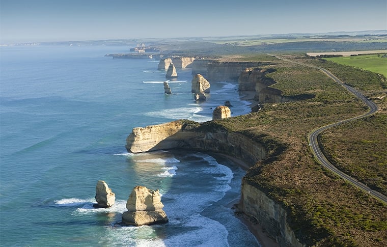12 Apostles from the air
